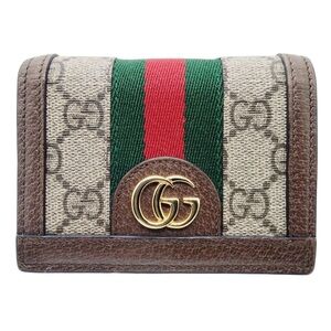 ✨🛍️ Gucci GG Supreme Monogram Web Ophidia Compact Wallet